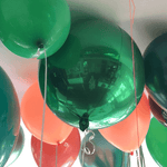 16" Green Mylar Balloon Orbz