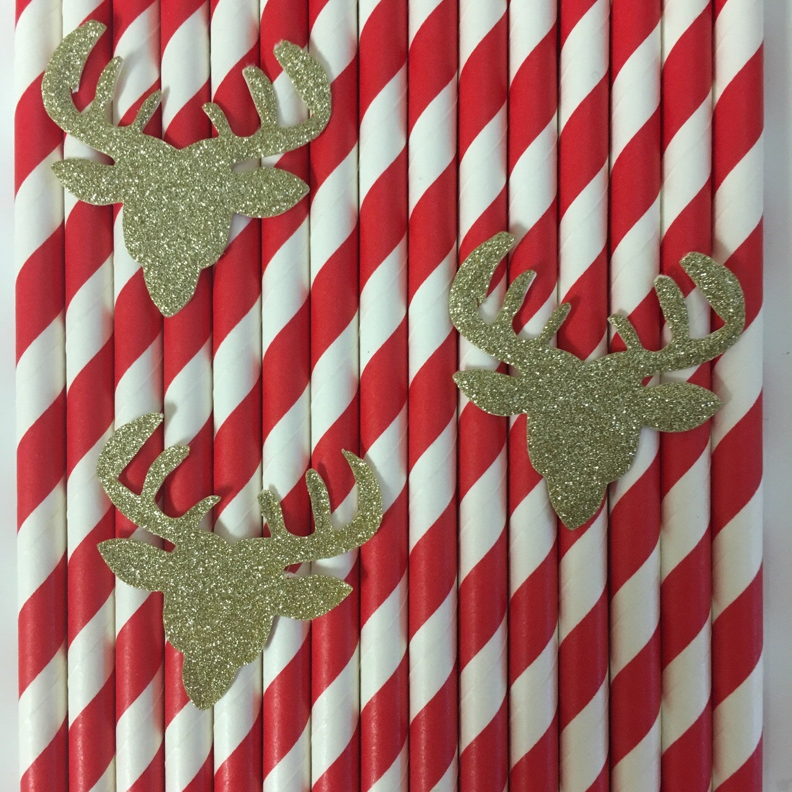 Reindeer Paper Straws - Set of 25