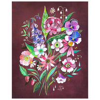 Burgundy Bouquet Print - Shop Sweet Lulu
