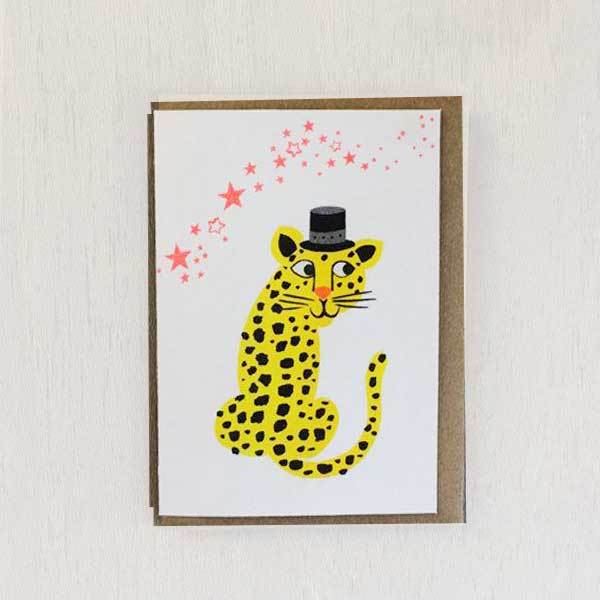 Leopard Riso Pets Card