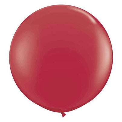 36" Round Balloon, Maroon
