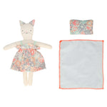 Floral Kitty Mini Suitcase Doll