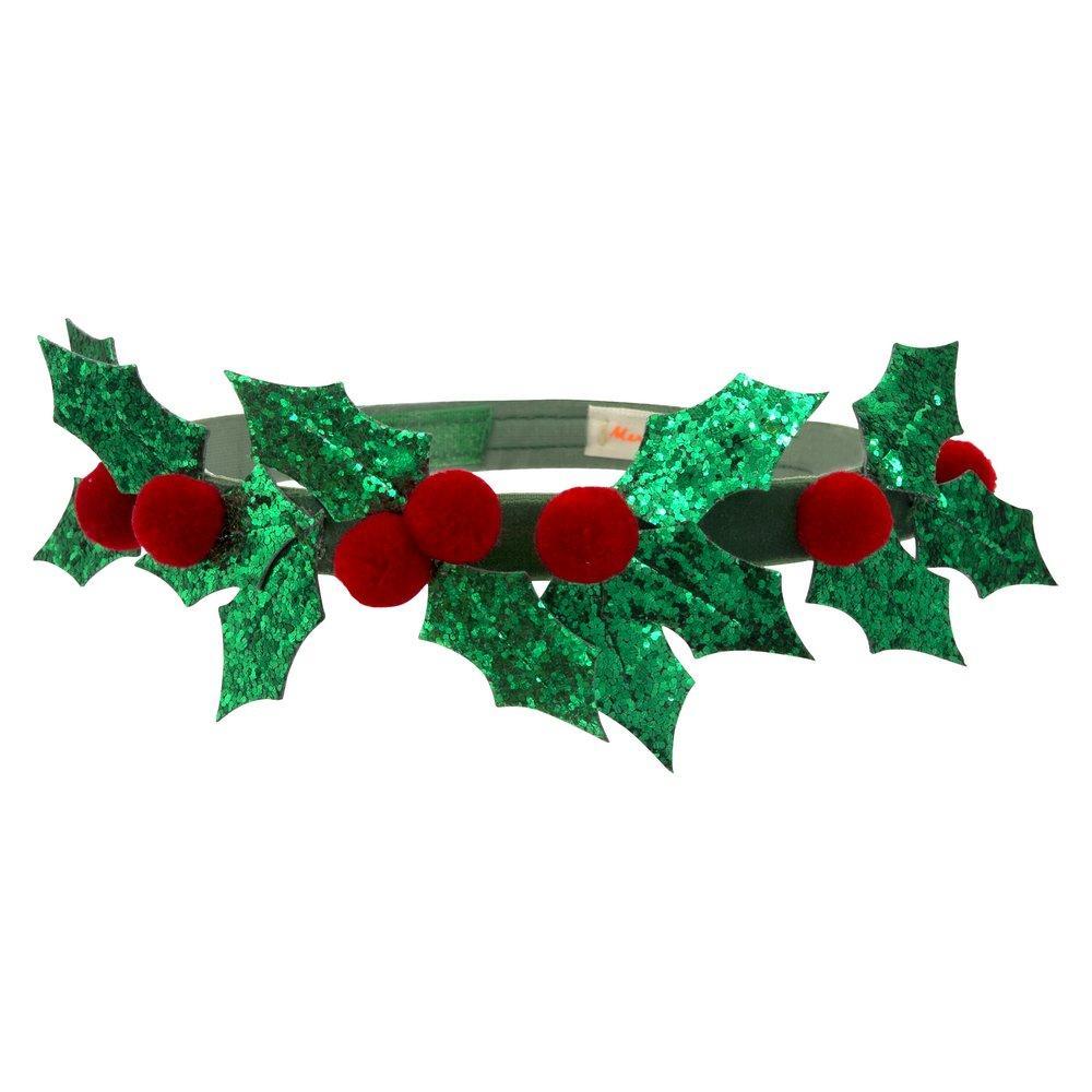 Glitter Holly Crown