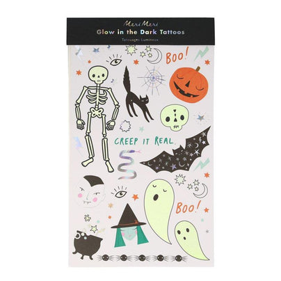 Halloween Glow Tattoo Sheets