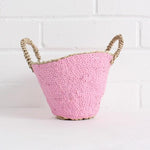 Small Sequin Basket - Pink