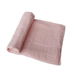 Muslin Swaddle Blanket Organic Cotton- Rose Vanilla