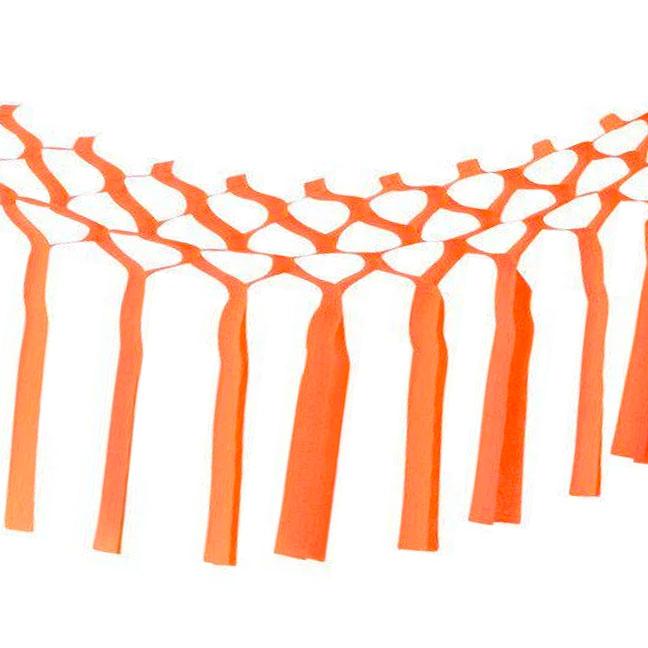 Tissue Streamer Garland - Orange
