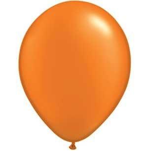 11" Latex Balloon, Mandarin Orange Pearl available at Shop Sweet Lulu