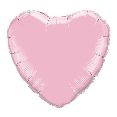 18" Pearl Pink Foil Heart Balloon available at Shop Sweet Lulu