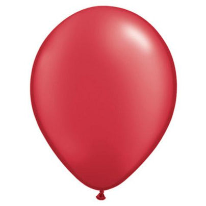 11" Latex Balloon, Pearl Ruby Red available at Shop Sweet Lulu