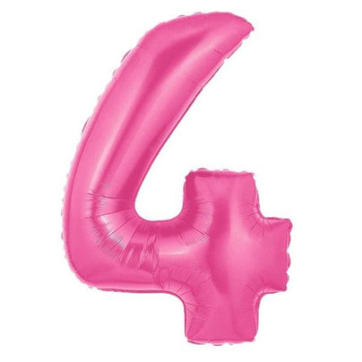 40" Number 4 Megaloon PINK