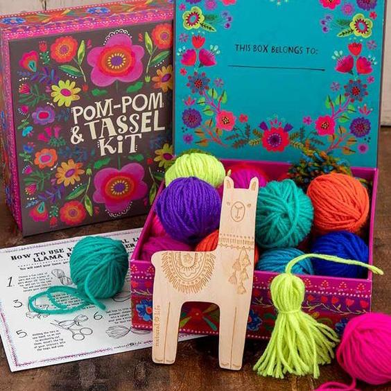 Square Plastic Tassel Maker 3Pc Tassel Loom Fluff Ball Weaver Wool