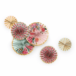 Multi-Colored Floral Fans