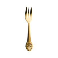 Stainless Steel Cake Fork in Seashell Shape- Gold Coated - Shop Sweet Lulu