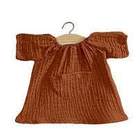 Minikane Jeanne Cotton Double Gauze Doll Dress, Cognac - Shop Sweet Lulu