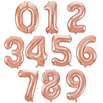 32.5" Rose Gold Foil Balloon Number available at Shop Sweet Lulu