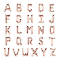 13.5" Rose Gold Foil Letter Balloon available at Shop Sweet Lulu