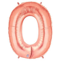 40" Number Zero Megaloon Rose Gold - Shop Sweet Lulu