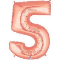 40" Number 5 Megaloon Rose Gold - Shop Sweet Lulu