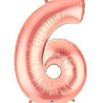40" Number 6 Megaloon Rose Gold - Shop Sweet Lulu