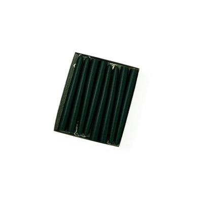 4.5" Tiny Taper Candles, Hunter Green, One Pair