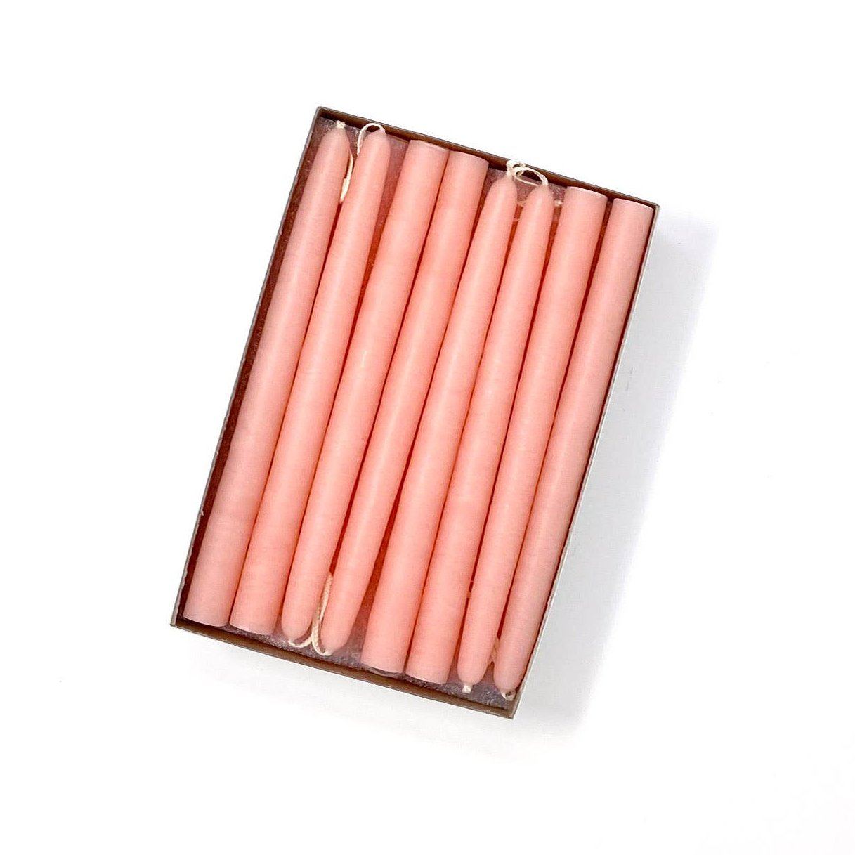 6" Taper Candles, Creamy Peach, One Pair