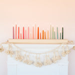 8" Taper Candles, Creamy Peach, One Pair