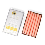 8" Taper Candles, Creamy Peach, One Pair