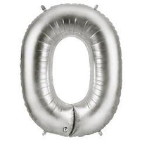 40" Number Zero Megaloon Silver - Shop Sweet Lulu