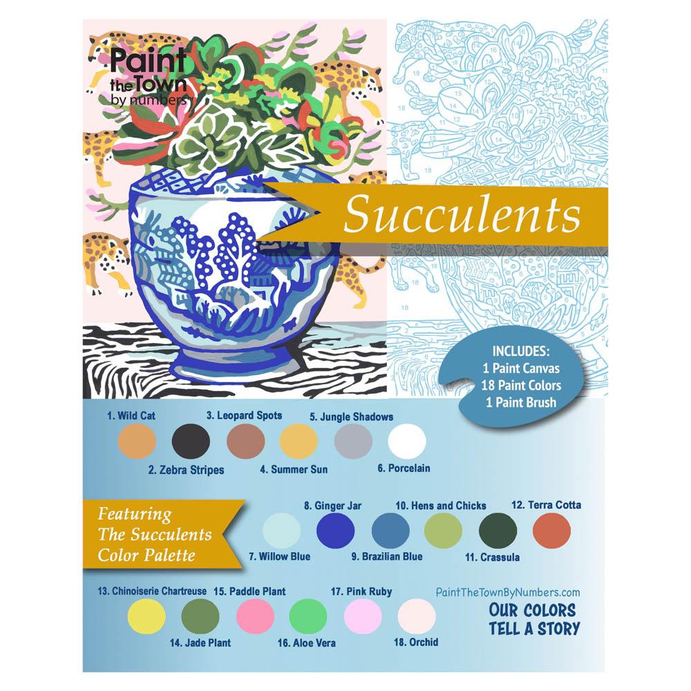 Succulents Paint by Numbers Kit