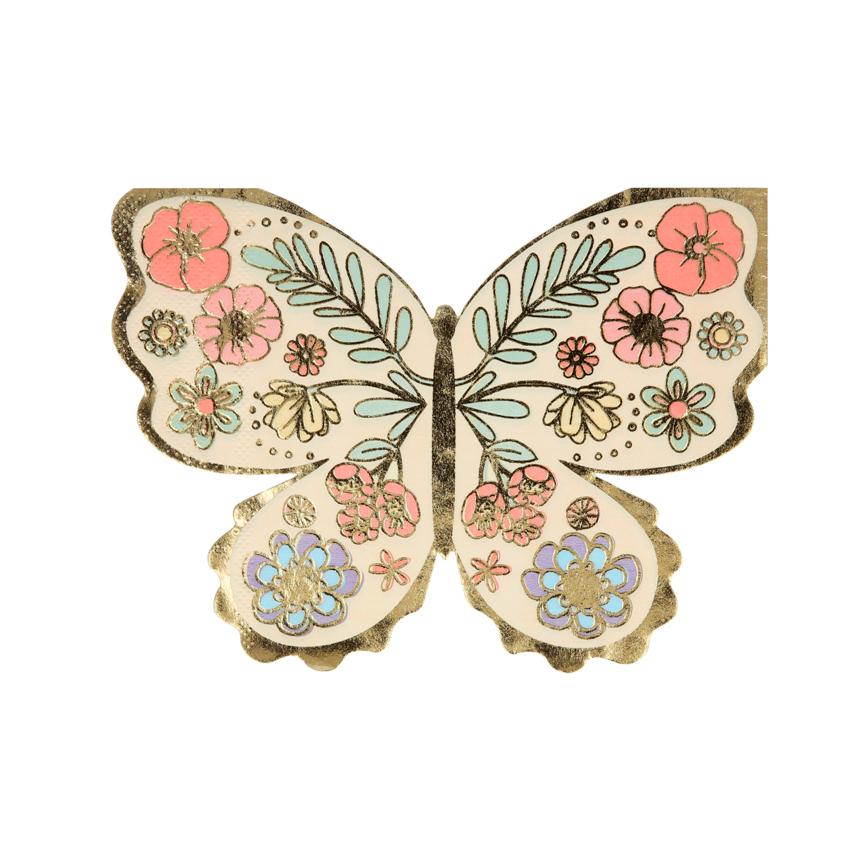 Meri Meri Floral Butterfly Napkins