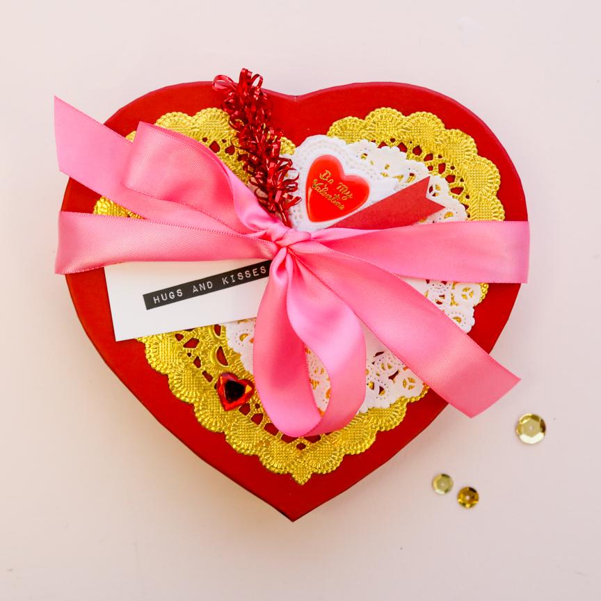 Frilly, Vintage Heart-Shaped Valentine Candy Boxes