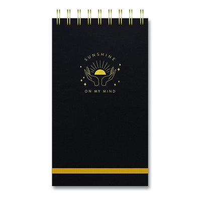 Leatheresque Top Spiral Notebook- Sunshine on my Mind
