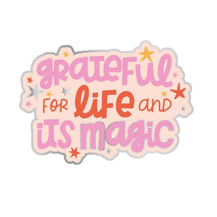 Grateful For Life Sticker by Pipsticks