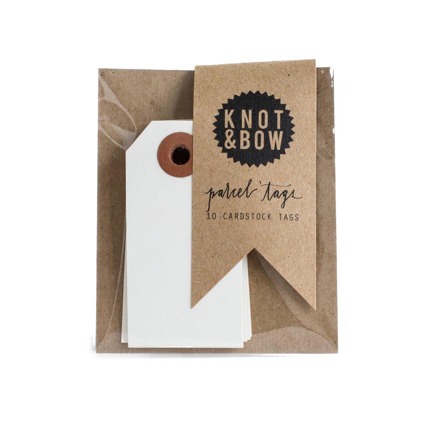 White Parcel Tags