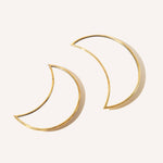 Crescent Moon Brass Mirror