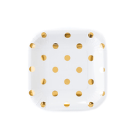 My Mind's Eye Gold Dot 7" Plate - Cream - Shop Sweet Lulu