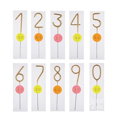 Wonder Candle Sparkler Numbers available at Shop Sweet Lulu